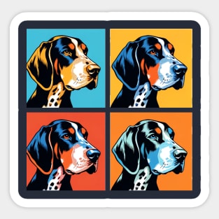 Bluetick Coonhound Pop Art - Dog Lovers Sticker